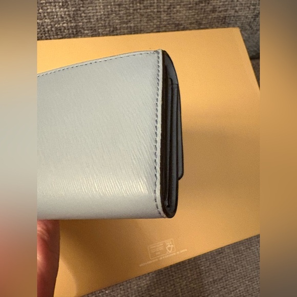 Like New Michael Kors Leather Blue pale Wallet - Picture 10 of 16